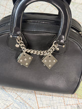 Load image into Gallery viewer, CHRISTIAN DIOR Gambler Dice Bowler Bag Black