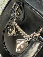 Load image into Gallery viewer, CHRISTIAN DIOR Gambler Dice Bowler Bag Black