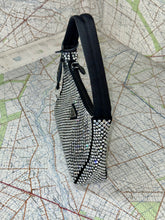 Load image into Gallery viewer, PRADA Re Edition 2000 Handbag Satin Black Crystal