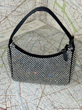 Load image into Gallery viewer, PRADA Re Edition 2000 Handbag Satin Black Crystal