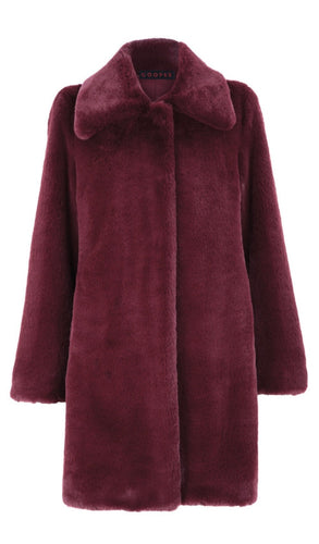 COOPER It’s Touching Coat Maroon