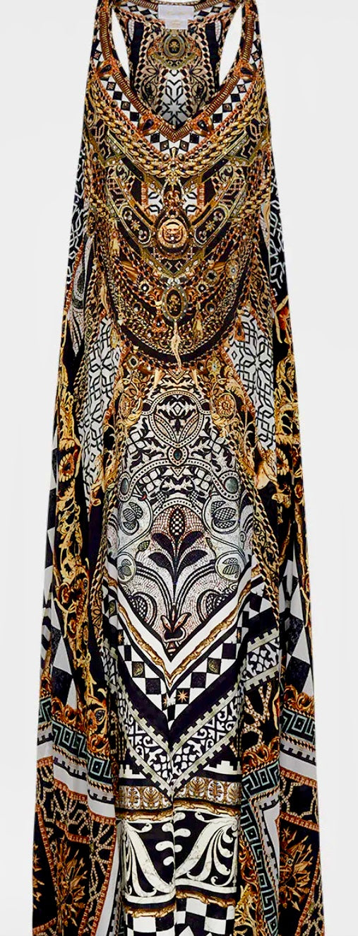 CAMILLA Look Up Tesoro V Neck Racerback Dress