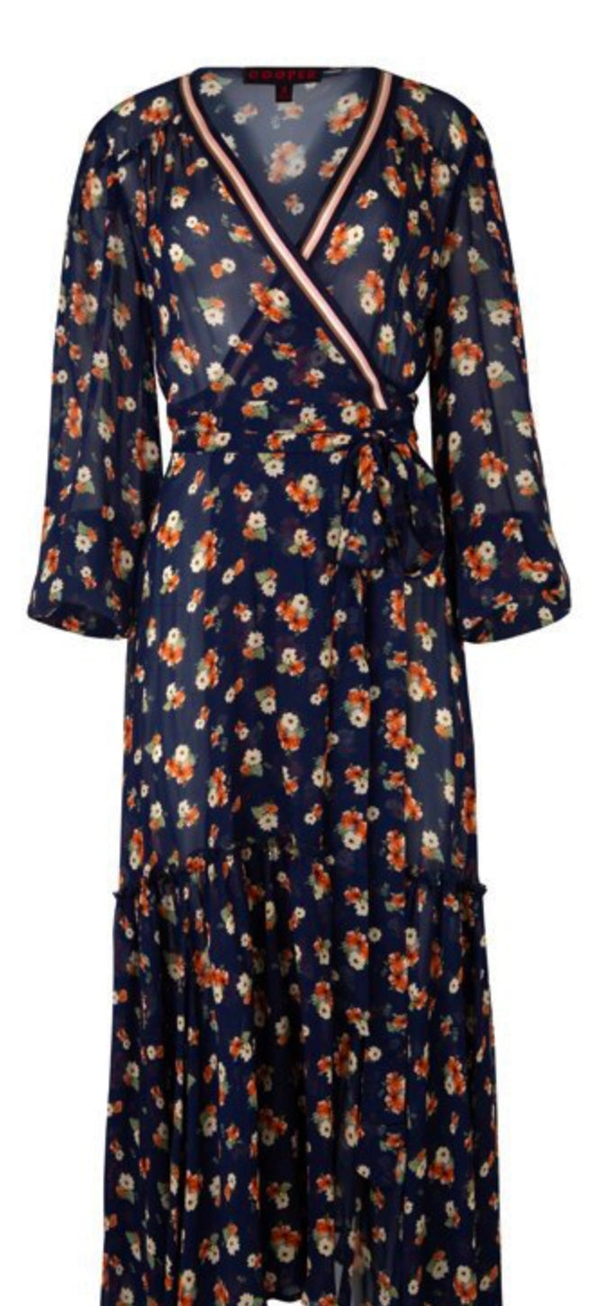 COOPER Wrap Me Up Dress Watercolour Wilderness
