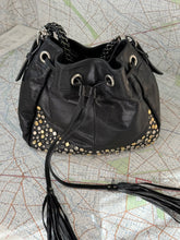 Load image into Gallery viewer, VIA REPUBBLICA Vintage Studded Bag Black