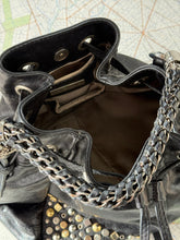 Load image into Gallery viewer, VIA REPUBBLICA Vintage Studded Bag Black