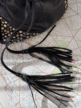 Load image into Gallery viewer, VIA REPUBBLICA Vintage Studded Bag Black