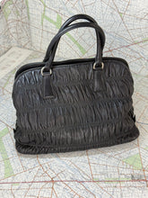 Load image into Gallery viewer, PRADA Black Nappa Gaufre Double Handle Tote Bag