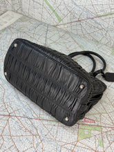 Load image into Gallery viewer, PRADA Black Nappa Gaufre Double Handle Tote Bag