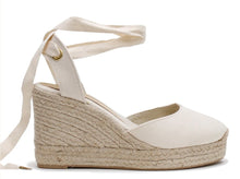 Load image into Gallery viewer, LA TRIBE Low Wedge Espadrille Crudo (Ecru)