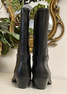 LA TRIBE Sade Cowboy Boot Black