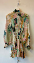 Load image into Gallery viewer, ZIMMERMANN Wavelength Smock Mini Dress Patchwork Floral
