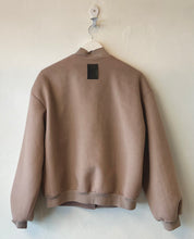 Load image into Gallery viewer, REBE Woollen Bomber Jacket Truffle