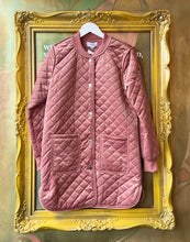 Load image into Gallery viewer, CHARLO Heidi Velvet Coat Dusty Pink