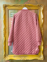 Load image into Gallery viewer, CHARLO Heidi Velvet Coat Dusty Pink