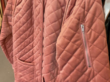 Load image into Gallery viewer, CHARLO Heidi Velvet Coat Dusty Pink