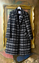 Load image into Gallery viewer, WITCHERY Wool Blend Check Coat size 16
