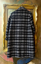 Load image into Gallery viewer, WITCHERY Wool Blend Check Coat size 16