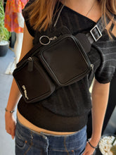 Load image into Gallery viewer, OFF WHITE Cordura Hip Belt Waist Bag Black OMNA024E18521022