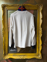 Load image into Gallery viewer, POLO By RALPH LAREN Rugby Shirt White, Navy &amp; Bottle Green Trim