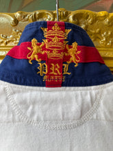 Load image into Gallery viewer, POLO By RALPH LAREN Rugby Shirt White, Navy &amp; Bottle Green Trim