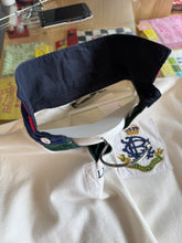 Load image into Gallery viewer, POLO By RALPH LAREN Rugby Shirt White, Navy &amp; Bottle Green Trim