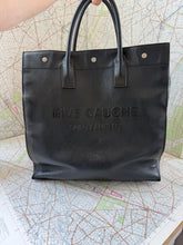 Load image into Gallery viewer, SAINT LAURENT Rive Gauche Logo Calf Leather North South Tote Bag