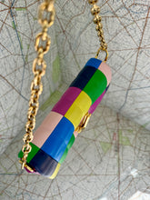 Load image into Gallery viewer, LOUIS VUITTON Multicolor Patchwork East West Pochette Twist
