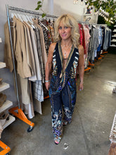 Load image into Gallery viewer, CAMILLA Draped Front Bodice Jumpsuit With Neck Tie She’s Got Grace