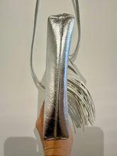 Load image into Gallery viewer, ZAMBESI Fringe Bag Silver