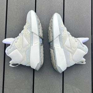 MM6 Maison Margiela White and Grey Flare Runner High-Top Sneakers