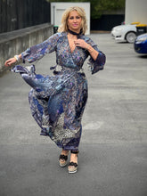 Load image into Gallery viewer, CAMILLA Wrap Dress With Neck Tie Festival Express