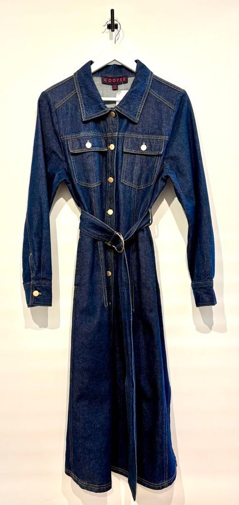 COOPER Dressing Around Dress Deep Blue