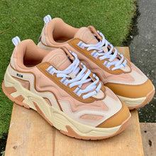 Load image into Gallery viewer, MSGM BROWN OFF-WHITE VORTEX SNEAKERS