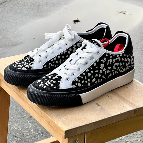 RAG & BONE Army Low Cheetah Sneakers Black White