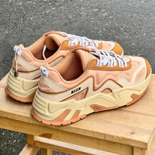 Load image into Gallery viewer, MSGM BROWN OFF-WHITE VORTEX SNEAKERS